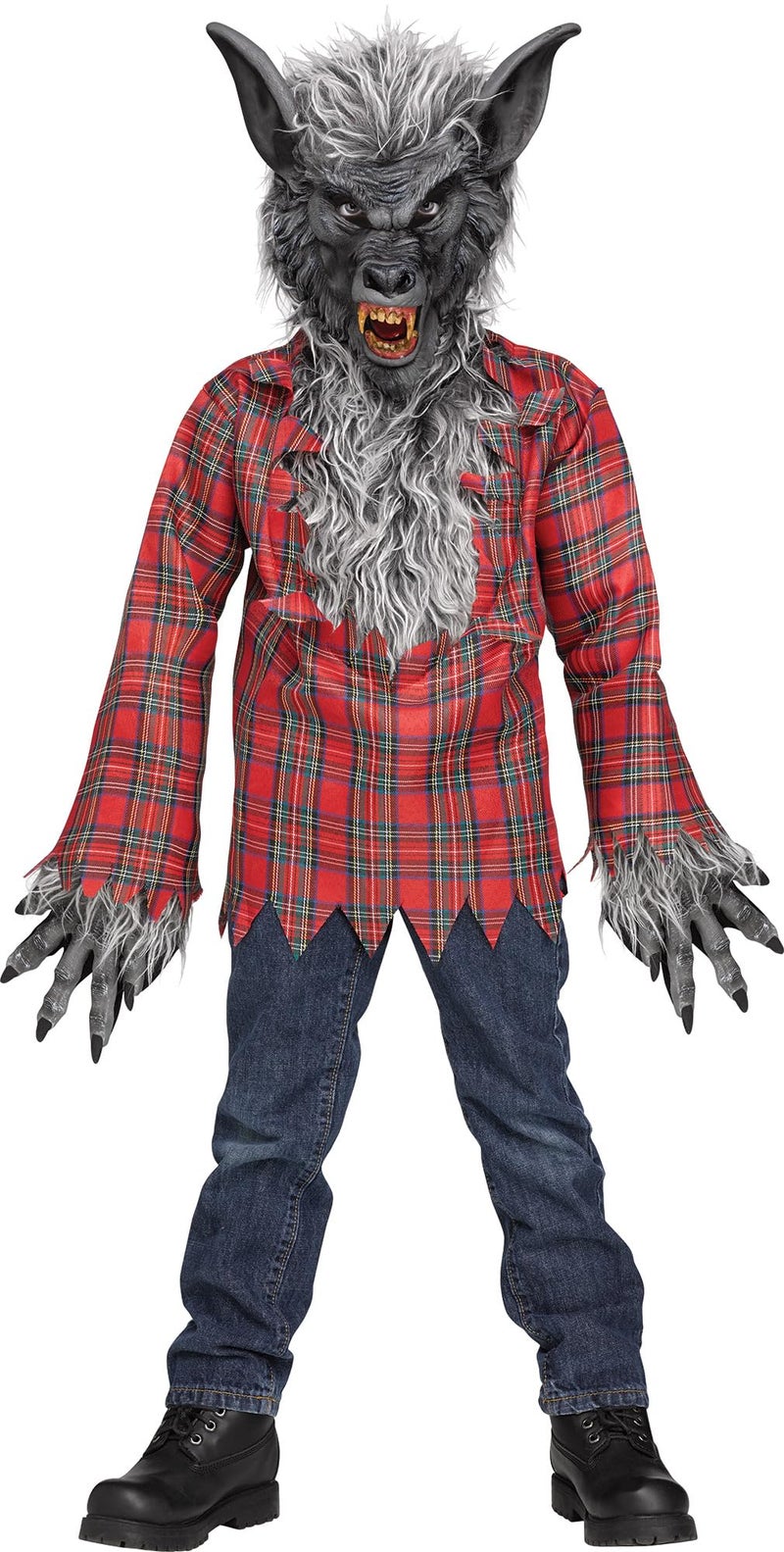 Fun World Child Grey Werewolf Costume, Large